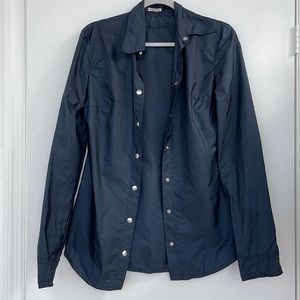 Miu Miu taffeta nylon shirt.